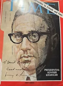 Henry Kissinger February 14, 1969 Time Magazine -Signed - Picture 1 of 8