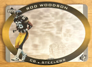 1996 Upper Deck SPX Rod Woodson Hologram Football Card #37 Steelers EXMT