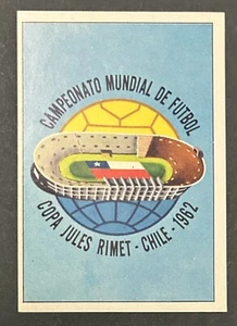 Pegatina Copa Mundial Panini 1970 1962 Chile póster reverso multilingüe original - Imagen 1 de 2
