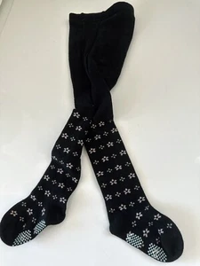 Kid Girls Basic black floral Tights Pantyhose - Picture 1 of 8