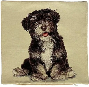BOUVIER PERRO, ACABADO A MANO 17" 44CM TAPIZ COJÍN FUNDA ALMOHADA CON CREMALLERA - Imagen 1 de 5