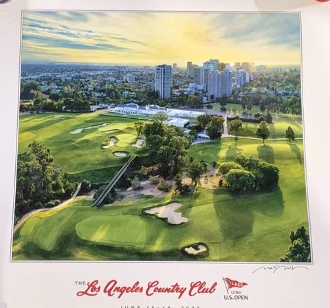 2023 US Open golf Poster LACC LA course image new pga Cover