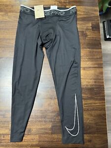 Nike Pro Mens 3/4 Tight Pant Dri-Fit Black Training DD1919-068 Medium New