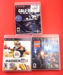 PS3 LOT, CALL of DUTY, Harry Potter 1-4 and Madden 11 Playstation 3 game lot xy - Picture 1 of 7