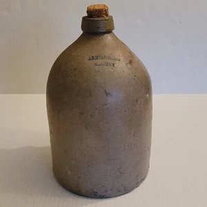 Antique Stoneware Pottery Jug A.B. M'Intosh & Co Chatham 2 Gallon Salt Glazed - Picture 1 of 14