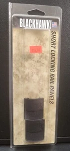 BlackHawk Short Picatinney Quad Locking 1913 Rail Panels Black 2 Panels Per Pack - Picture 1 of 3