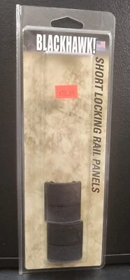 Paneles de riel BlackHawk Short Picatinney Quad Locking 1913 negros 2 paneles por paquete Foto 1 de 3