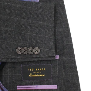 Ted Baker Sport Coat Mens 36S Endurance Plaid Single Breasted Two Button gray - Picture 1 of 13