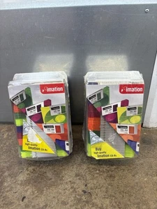 Imation Neon Diskettes 40 Pack IBM 2HD 3.5" Floppy Disks with Case - NEW 2 PACKS - Afbeelding 1 van 5
