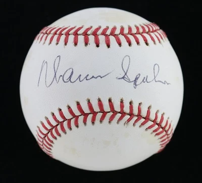Warren Spahn Signed Baseball Autograph Auto PSA/DNA AO44241 Braves - Image 1 of 2