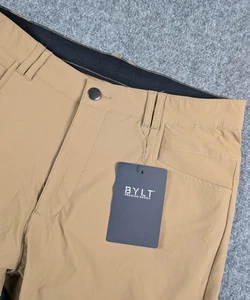 Jogger Bylt Basics Ace para hombre talla 30 bronceado rendimiento elástico cómodo nuevo con etiquetas - Imagen 1 de 12
