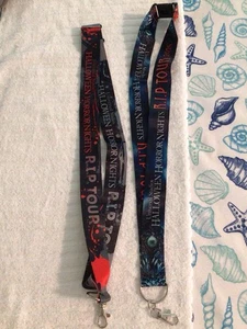 Univeral Studios Halloween Horror Nights Lanyards RIP Tour X 2 - Picture 1 of 4