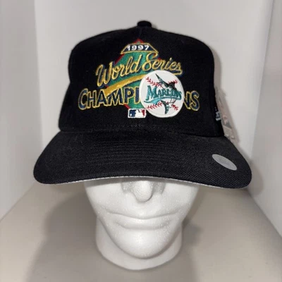 Florida Marlins 1996 Serie Mundial Campeones Nueva Era Snapback Gorra Gorra Nueva Con Etiquetas De Colección Foto 1 de 4