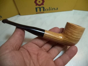 PIPA MOLINA MODELLO A100 EXTRA ULIVO OLIVE PIPE PFEIFE NEW 2 SCELTA - Picture 1 of 1