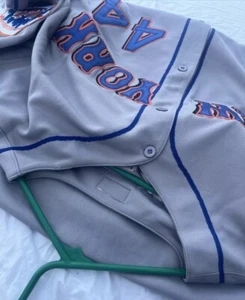Maglietta vintage Mets MLB Majestic Cool Base Grigia ""Bay"" #44 TUTTA CUCITA Large - Foto 1 di 13
