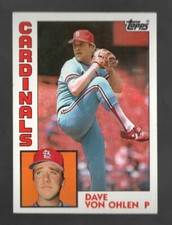 1984 Topps #489 Dave Von Ohlen NM/Mint