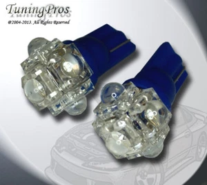 2pc of T10 Wedge LED Dome Light 5 Flux Blue Light Bulb One Pair 175 158 2886X - Foto 1 di 3