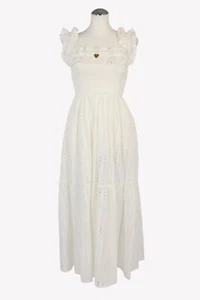 Twinset Milano Damen Kleid Gr. 36 (S) Weiß A-Linie Dress - Bild 1 von 4