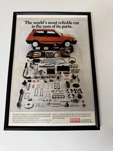 New Framed Print E80 Toyota Corolla GT Magazine Advert Man Cave Wall Art - Picture 1 of 1