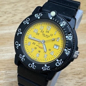 Del Mar Pulsar Diver Quartz Watch Long Life Women 200m Rotating Bezel New Batter - Picture 1 of 6