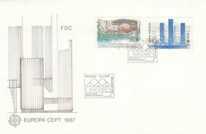 Finland Scott 756-7 FDC - 1987 Europa Issue - Imagen 1 de 1