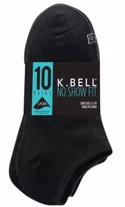 K. Bell 10 Pairs Ladies' No Show Socks Super Soft Cotton - Picture 1 of 2