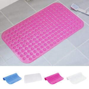 Large Strong Suction Anti Non Slip Bath Shower Mat PVC Foot Massage Bathroom Rug