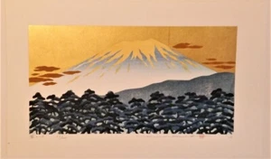 Hajime Namiki "Fuji 16"Woodblock Print Fuji Mountain Japan Art 30×38 cm - Picture 1 of 3
