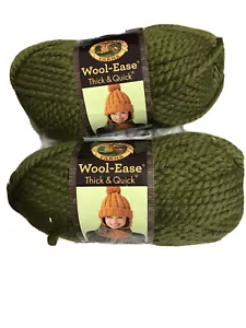 Lion Brand Yarn Wool-Ease Thick & Quick Yarn Cilantro Super Bulky 023032641782 - Picture 1 of 7