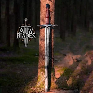 Hand Forged Carbon Steel Viking Sword Sharp Battle Ready Medieval With Scabbard - Picture 1 of 5