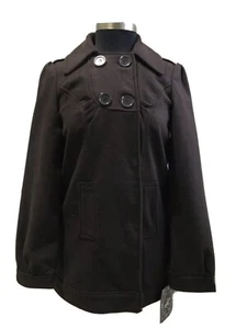 Beverly hills Polo Club Women Fall Winter wool jacket brown size M. - Picture 1 of 12