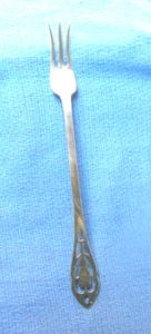 Antique 1893 Manchester Pierced Handle Sterling Silver Pickle Fork - Picture 1 of 4