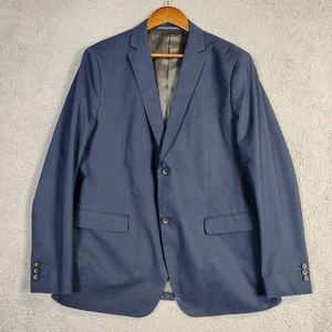 Theory Blazer Men's 44 Navy Blue Stretch Suit Jacket Sport Coat Career Preppy - Picture 1 of 14