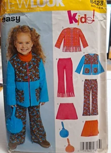Pants Skirt Jacket Bag Girl 3 4 5 6 7 8 New Look Simplicity 6423 Sewing Pattern - Picture 1 of 6