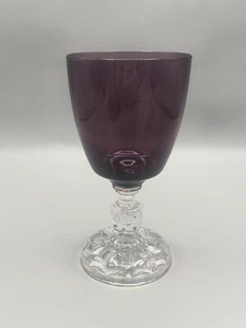 Fostoria American Lady Amethyst Water/ Wine Glasses 6 1/4 VTG 1948-1964 Pristine - Picture 1 of 5
