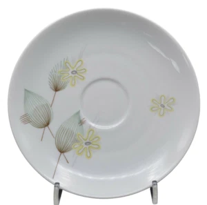Hutschenreuther Favorit Dekor 8428 abstrakte Blumen Untertasse 1950er Jahre - Picture 1 of 6