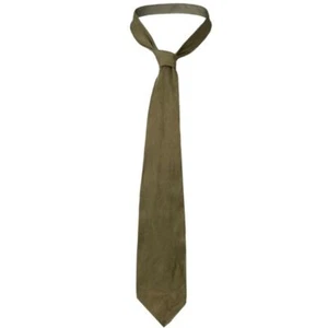 Original British Army Tie - Khaki Green- Cotton- Post WW2 Genuine Surplus - Picture 1 of 3