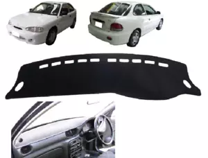 BLACK DASH MAT, DASHMAT DASHBOARD COVER FIT HYUNDAI EXCEL 1995 - 1999, RHD - Picture 1 of 7
