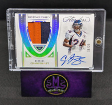 2022 Panini Flawless Champ Bailey Distinguished Patch Auto Silver #'d 16/20 SP