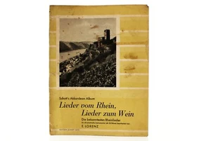 Schott's Akkordeon Album Lieder vom Rhein, Lieder zum Wein - Picture 1 of 2