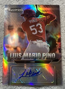 2022 Panini Prizm Draft Picks Silver Prizm Autograph Auto #LP Luis Mario Pino