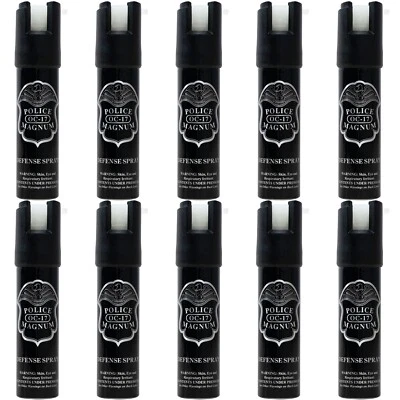 10 Police Magnum spray de pimienta .75 oz GID seguridad autodefensa seguridad protección Foto 1 de 4
