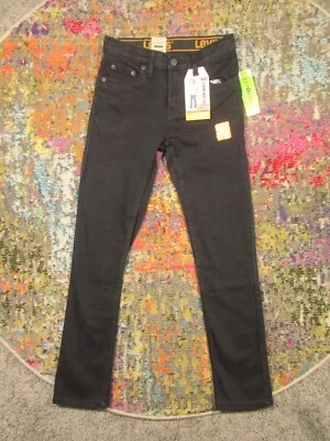 Jeans negros Levi's 510 para niños talla 14 ajustados elásticos lavado oscuro denim 27x29 NUEVO Foto 1 de 4