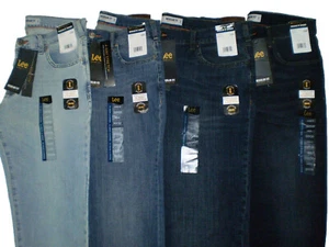 LEE Men's Modern Series Regular Fit Tapered Leg Blue Denim Jeans New $48 - Picture 1 of 21