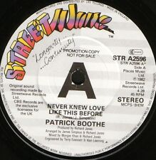 PATRICK BOOTHE never knew love like this before STR A2596 demo 1982 uk 7" WS EX/