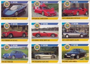 Dream Cars 2nd Edition 1992 Action Panini Complete Base Card Set of 101 TR - Picture 1 of 7