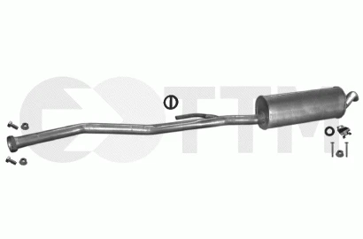 BMW 5 E34 2.5 TD 115-143cV 1992-1996 Silencieux Arriere+ - Photo 1/1