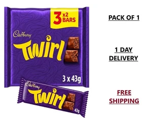 Cadbury Twirl Chocolate Bar 129 Gr - Picture 1 of 7