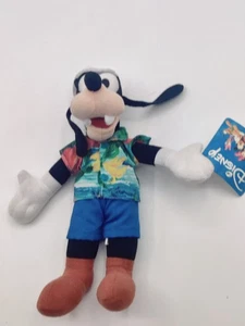 Disney 9" Goofy Boater Beach Hawaiian tropical Shirt Plush Toy Factory - Picture 1 of 5