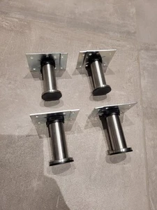 Möbelfüße Edelstahl IKEA 4 Stück Möbelbeine - Bild 1 von 2